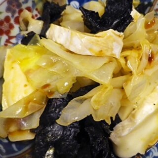 カマンキャベツ海苔の辛子醤油